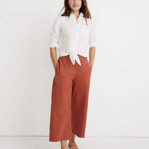 Madewell Huston Pull-On Crop Pants